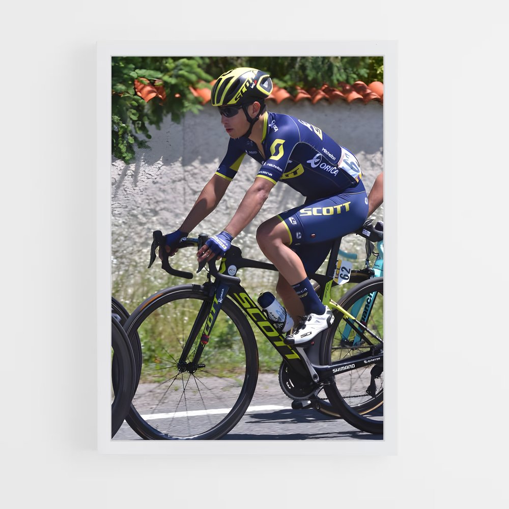 Poster Criterium dauphine coureur – affiche Cyclisme (vue 3)